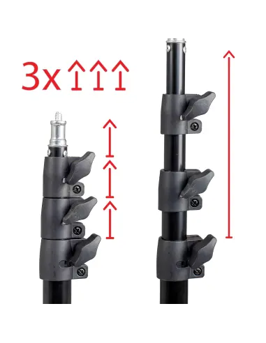 Lightweight Lighting Stand 230cm with 16mm Head